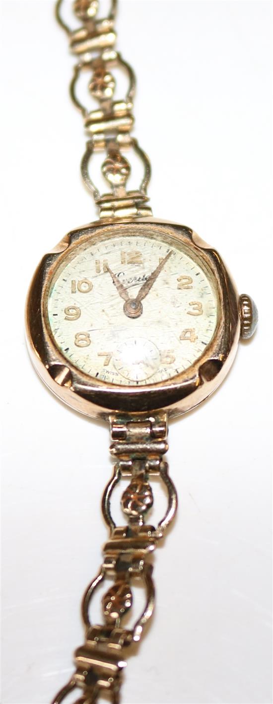 Gold ladies wrist watch, strap not gold